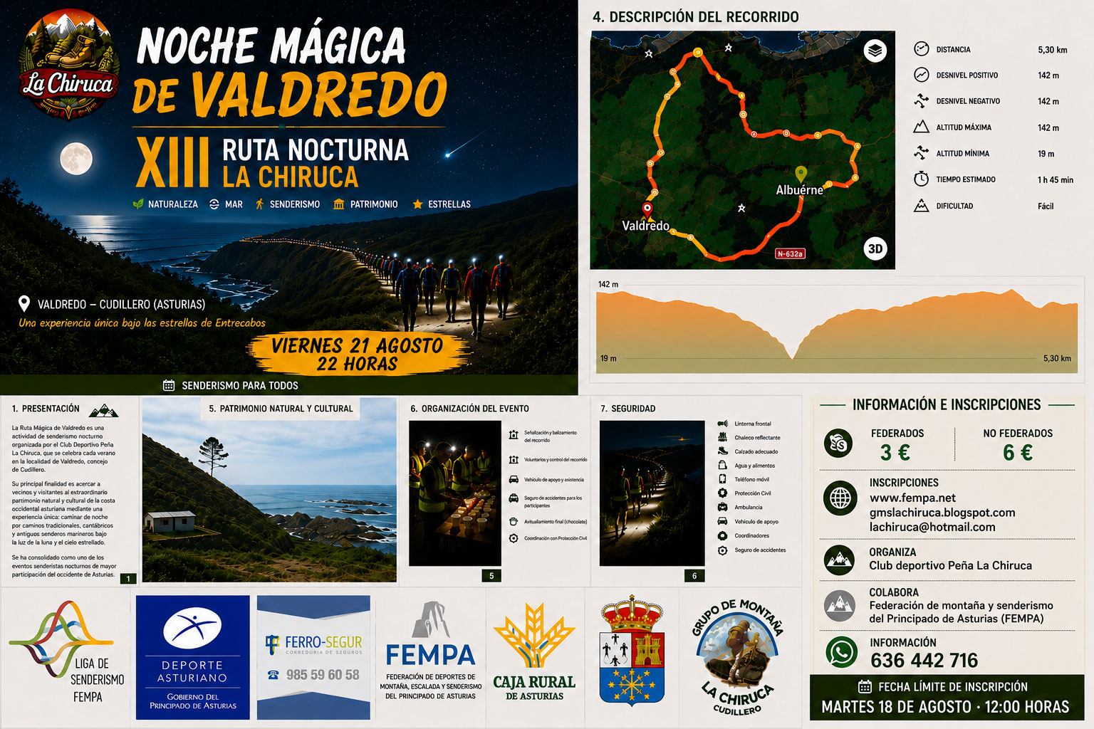 Cartel oficial ruta nocturna 2026 2