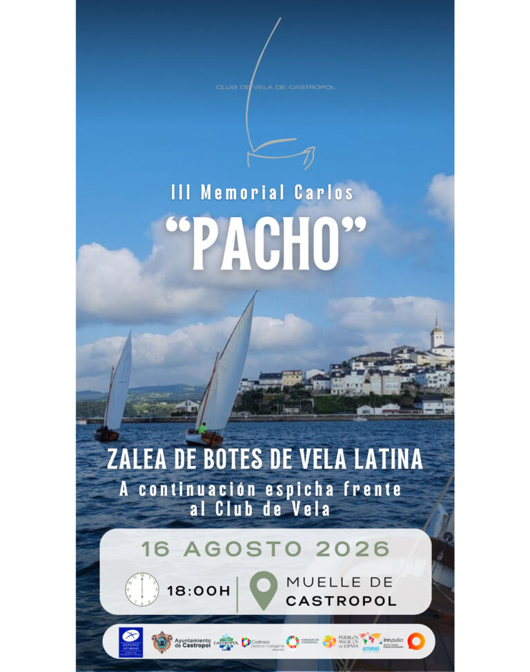 Castropol rendirá homenaje a Carlos "Pacho" con la III Zalea de Botes de Vela Latina 4 ZALEA PACHO